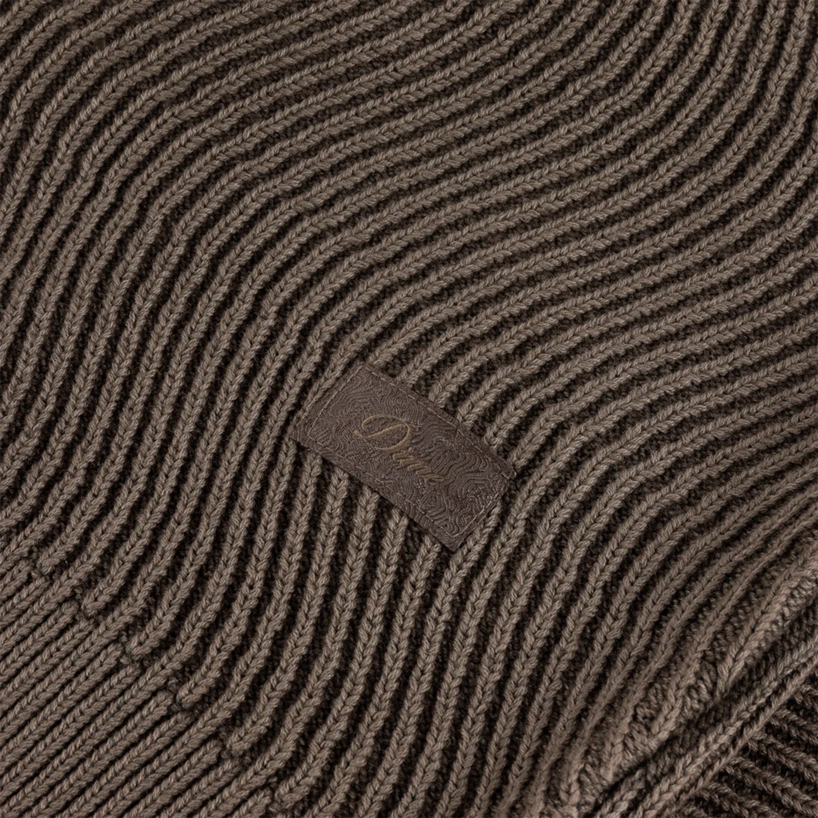 Dime Wave Knit Sweater Brown