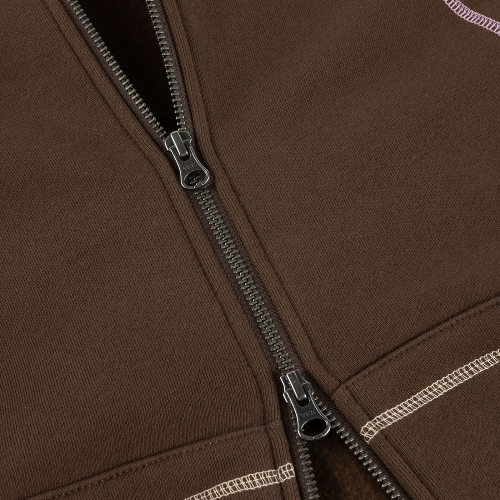 Dime Court Zip Hoodie Brown/Multi