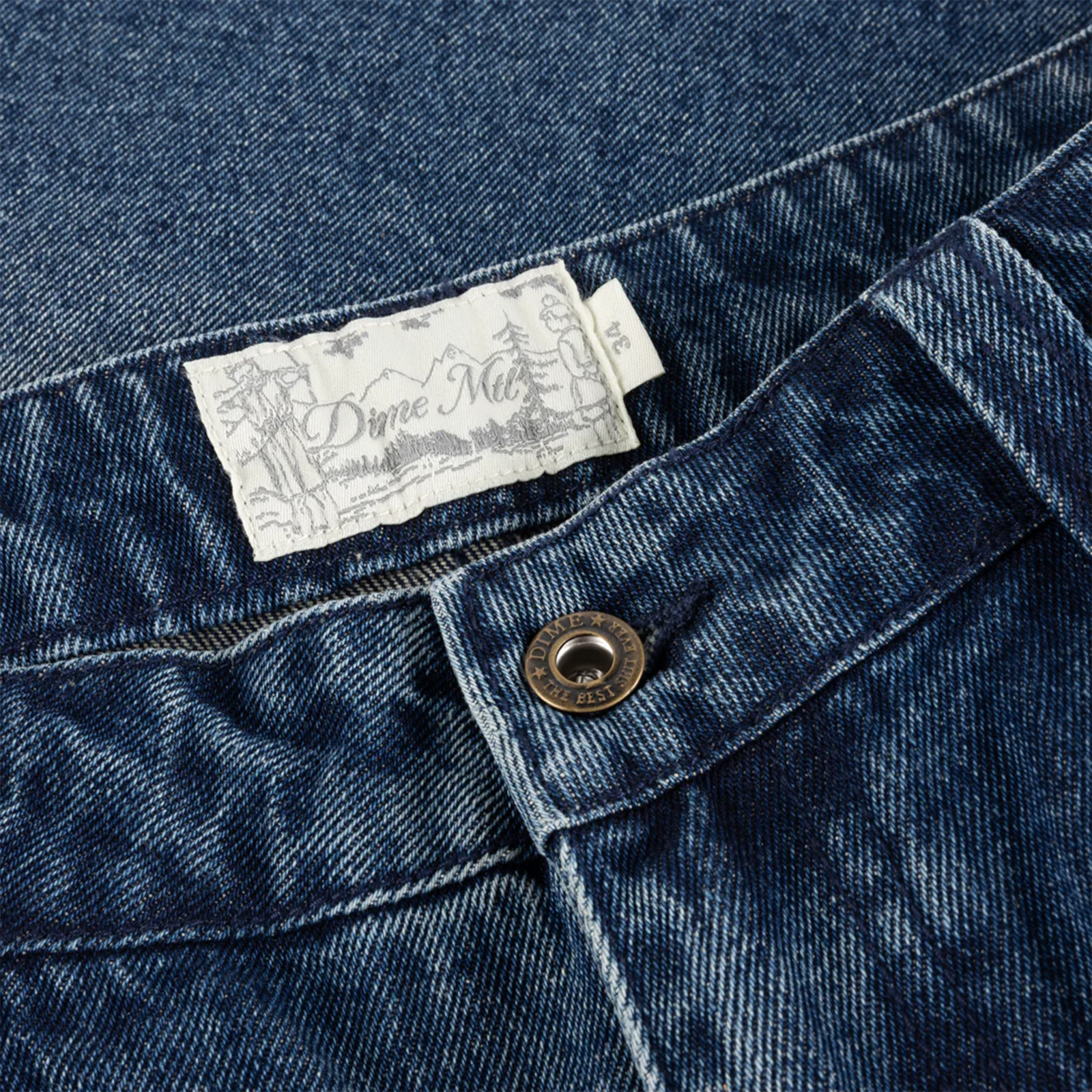 Dime Classic Denim Shorts Faded Indigo