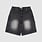 Dime Classic Denim Shorts Sandblasted Black