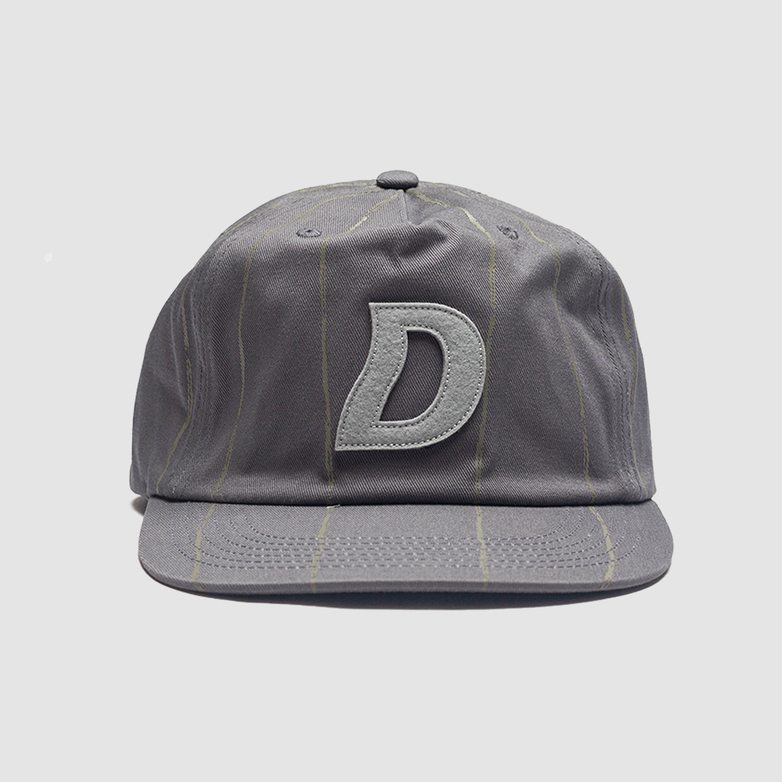 Dime Pinstriped Worker Cap Grey