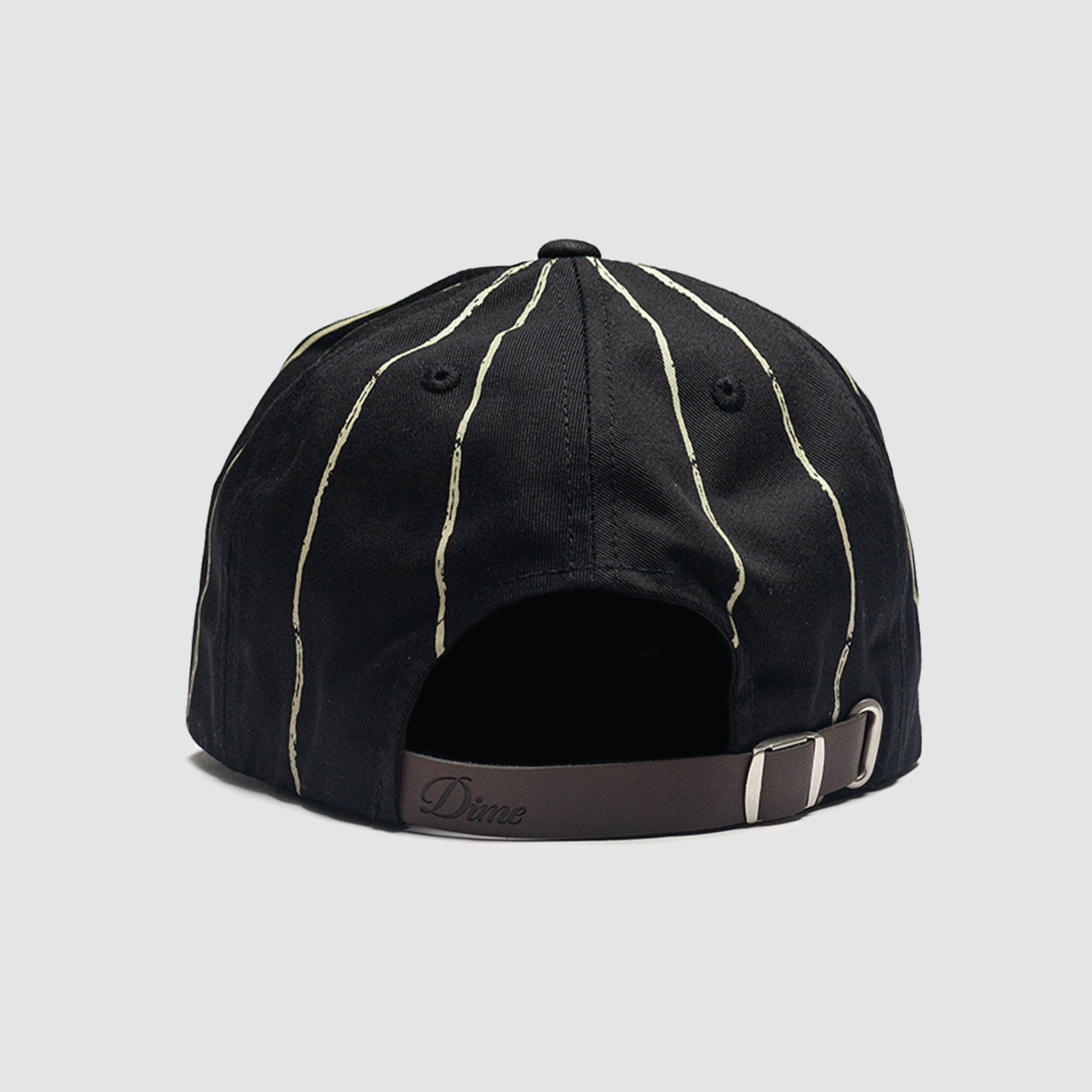Dime Pinstriped Worker Cap Black