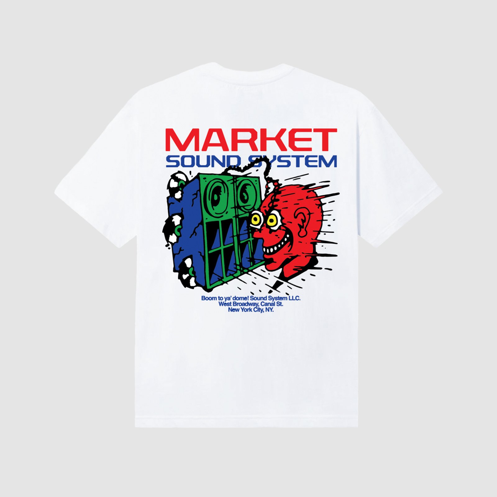 Market Speaker Knocker Tee White