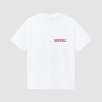 Market Speaker Knocker Tee White