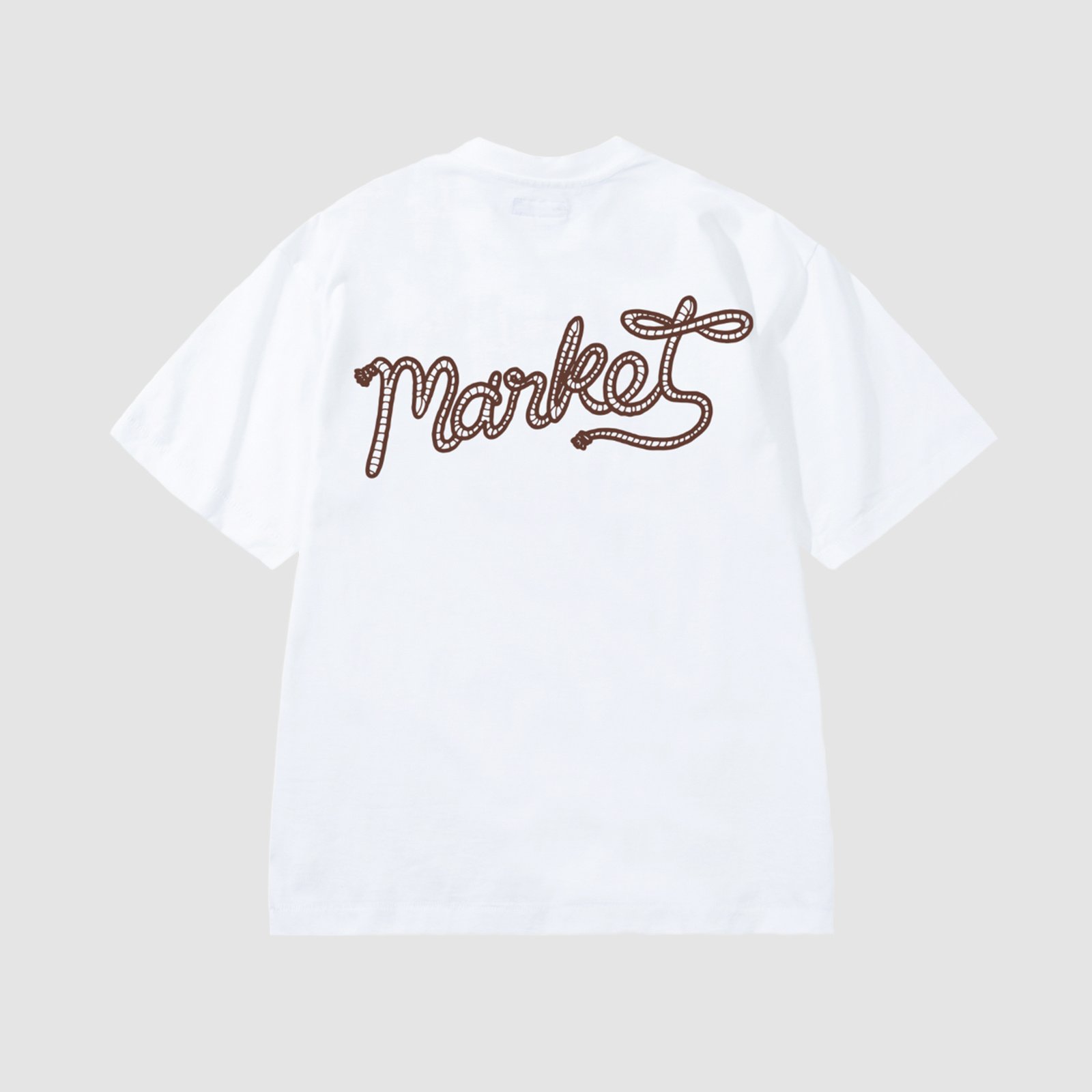 Market Lasso Lock Up Tee White