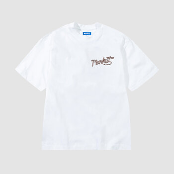 Market Lasso Lock Up Tee White
