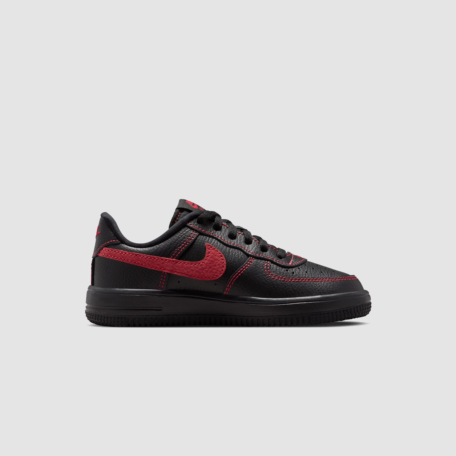 Nike Force 1 Low LV8 Black/University Red (PS)