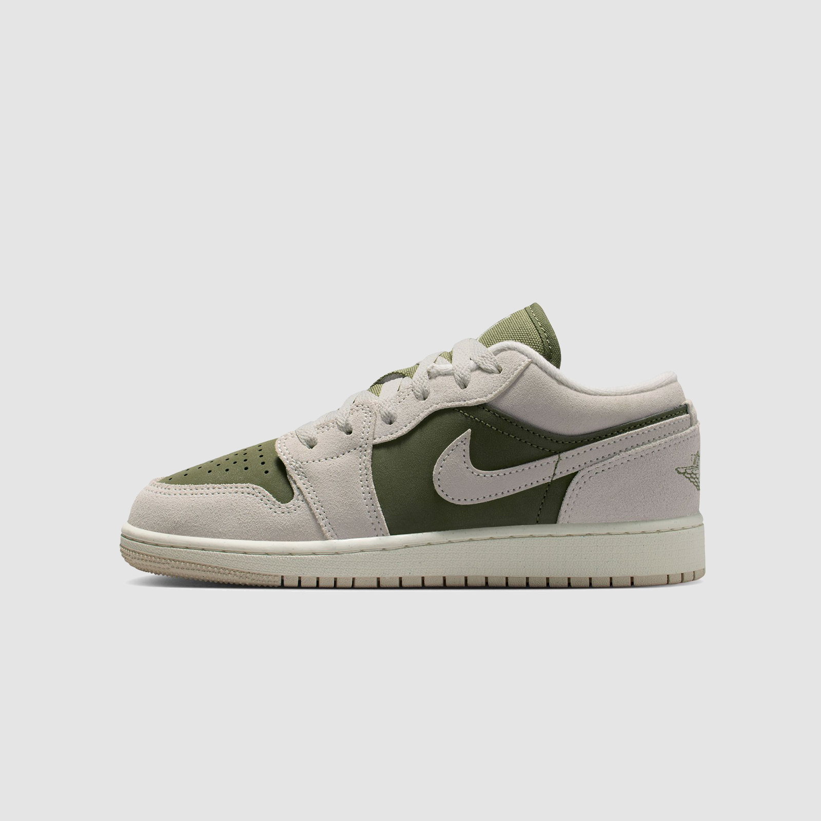 Jordan AJ1 Low SE (GS) Medium Olive/Lt Orewood Brn