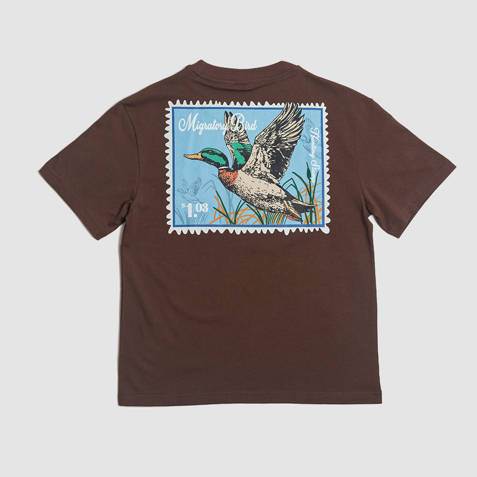 Rukus Duck Stamp Tee Brown