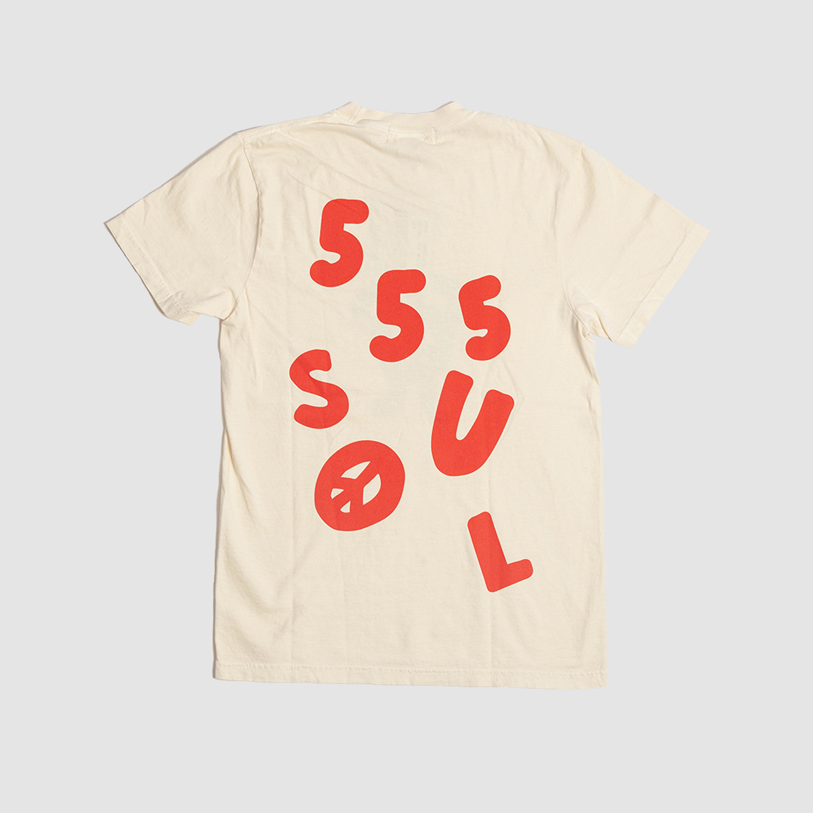 555 Soul Men's One Heart Tee Off White