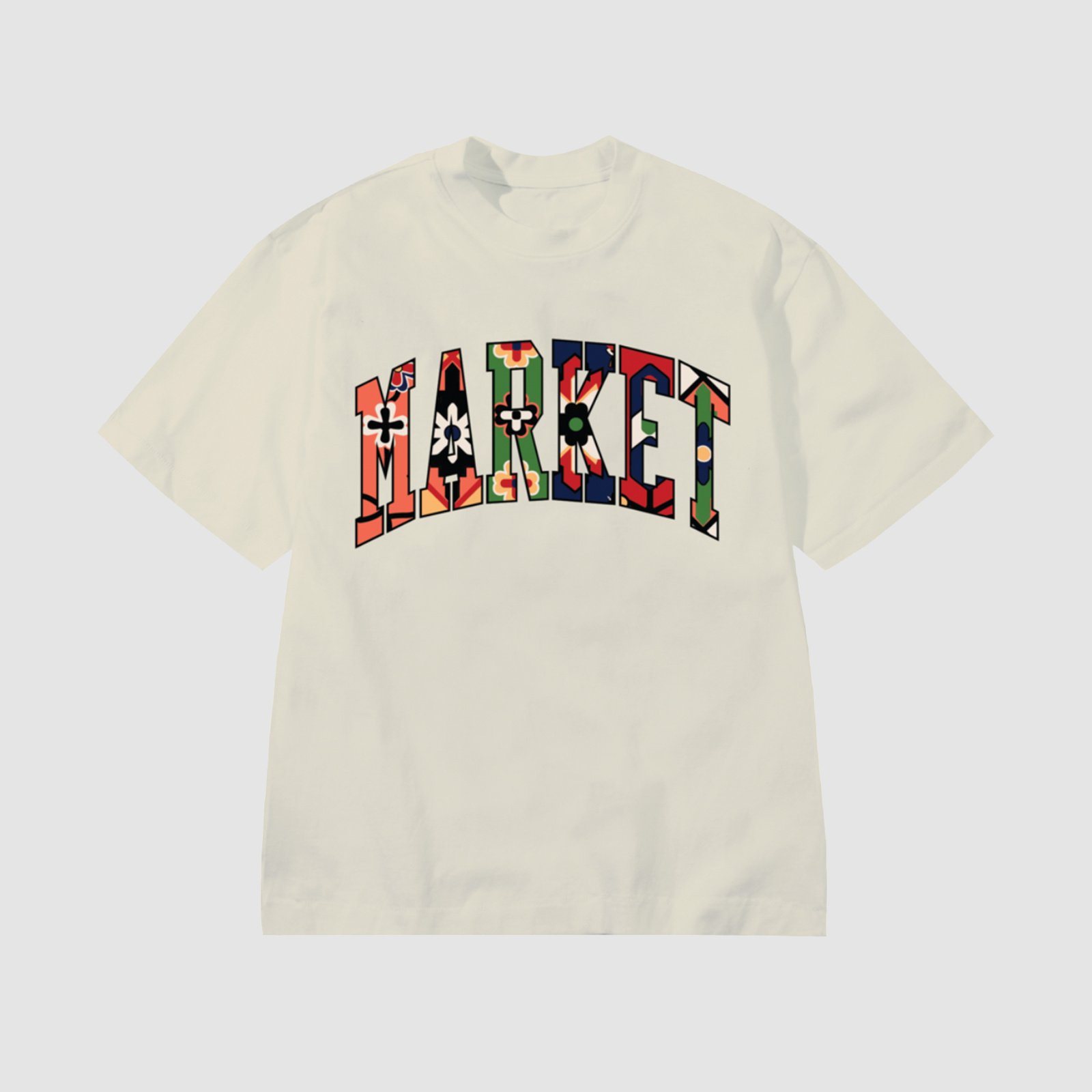 Market Floral Rug Arc Tee Cream