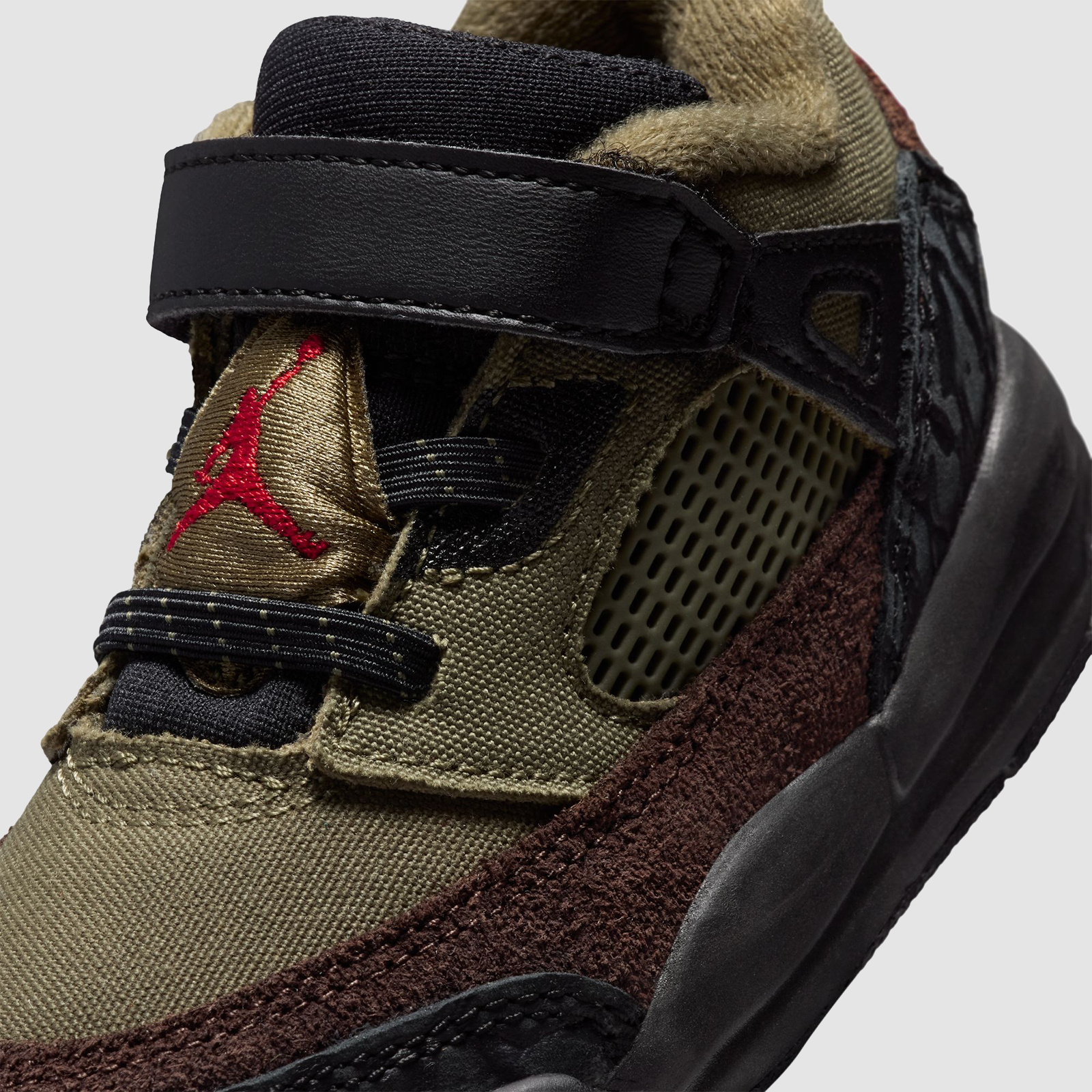 Jordan Spizike Low (TD) Medium Olive/University Red