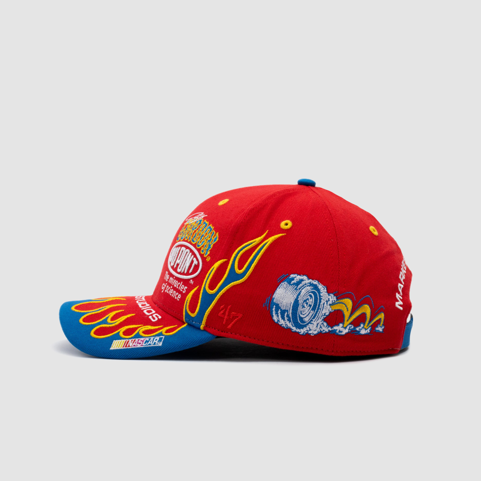 Market Jeff Gordon '47 MVP Flames Strapback Hat Red