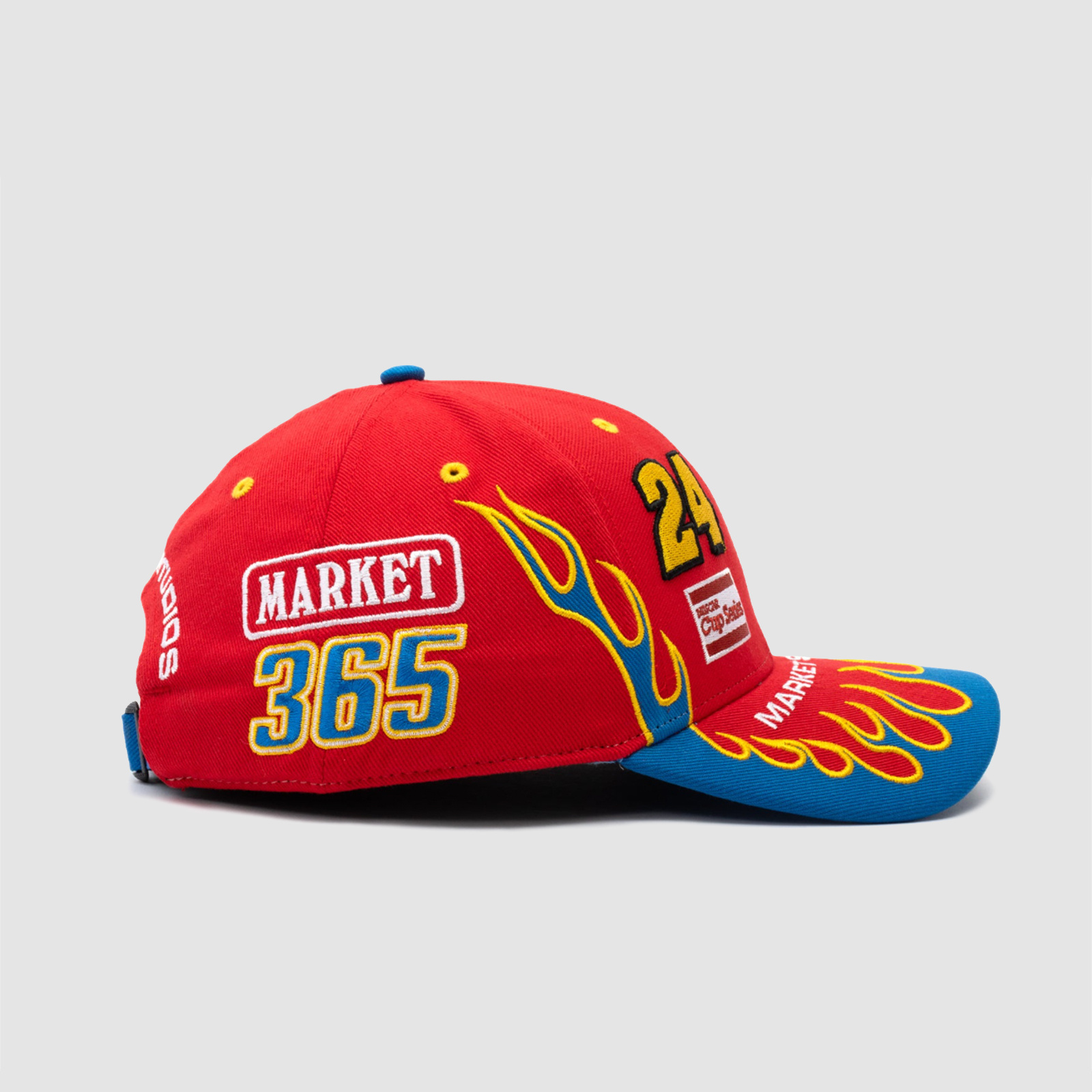 Market Jeff Gordon '47 MVP Flames Strapback Hat Red