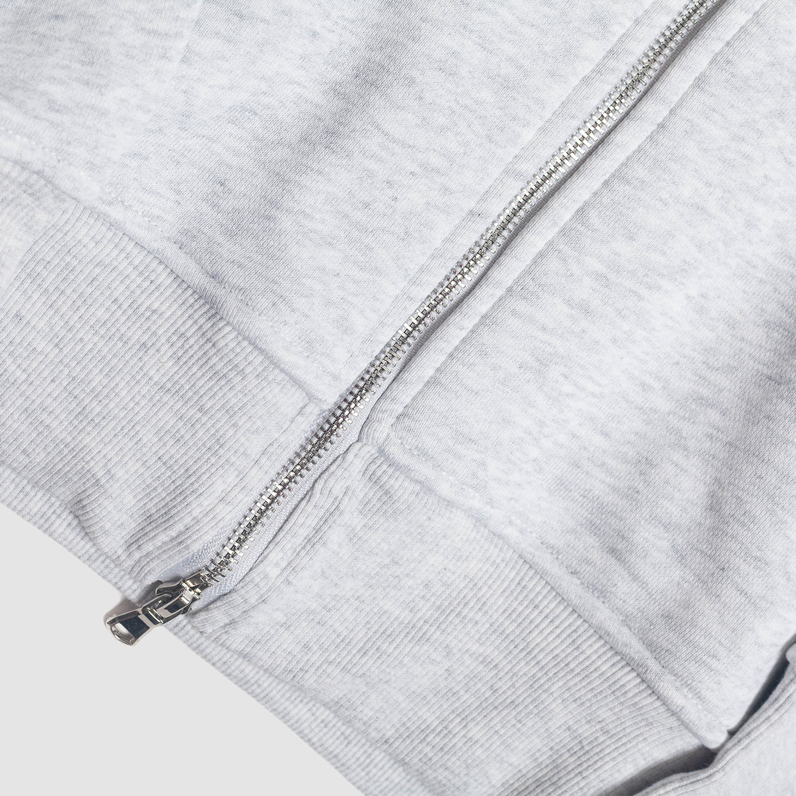 Rukus "Wavy R" Zip Up Hoodie Grey