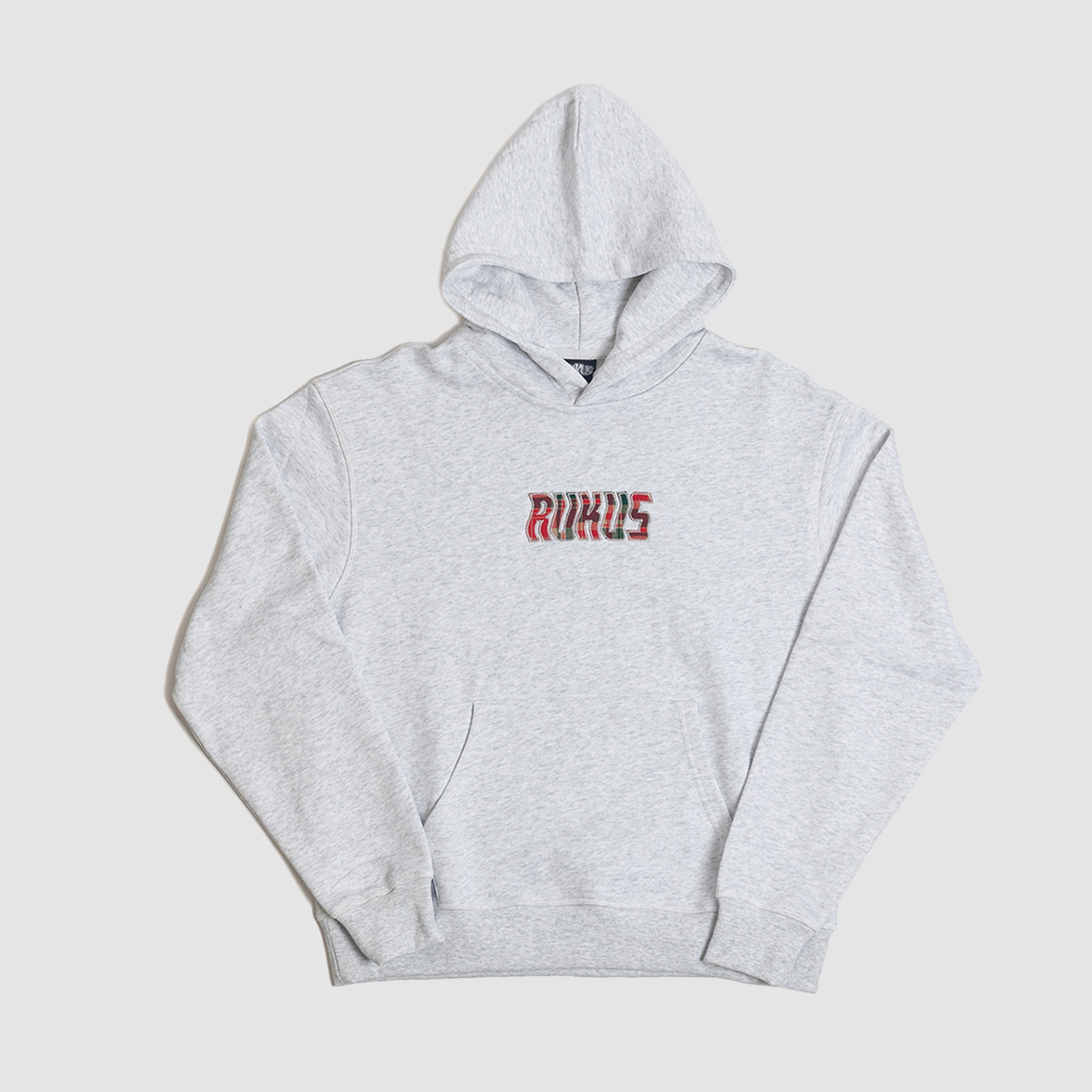 Rukus Wavy Plaid Grey Hoodie