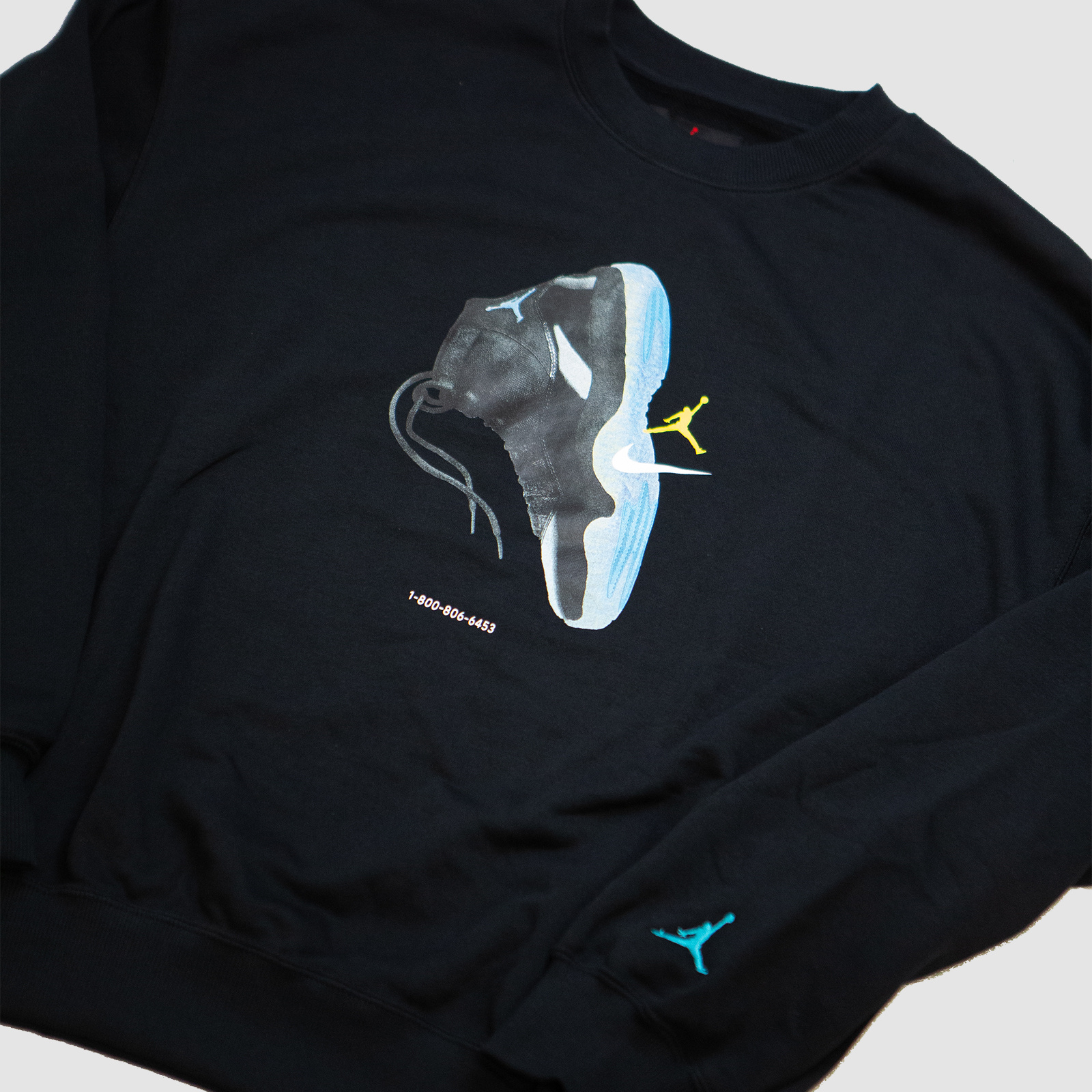 Jordan "AJ11" Brooklyn Fleece Crewneck Sweatshirt Black