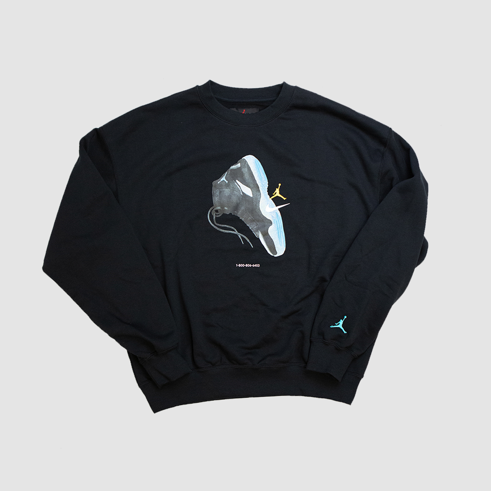 Jordan "AJ11" Brooklyn Fleece Crewneck Sweatshirt Black