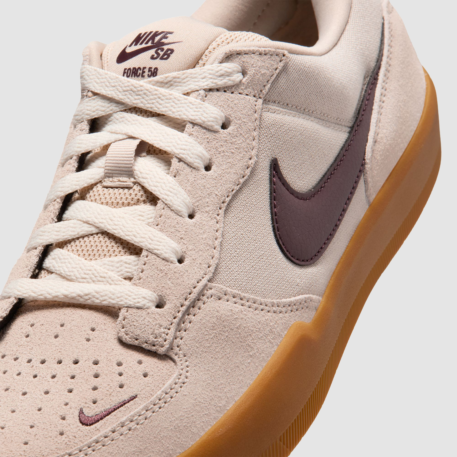 Nike SB Force 58 Cream/Burgundy Crush