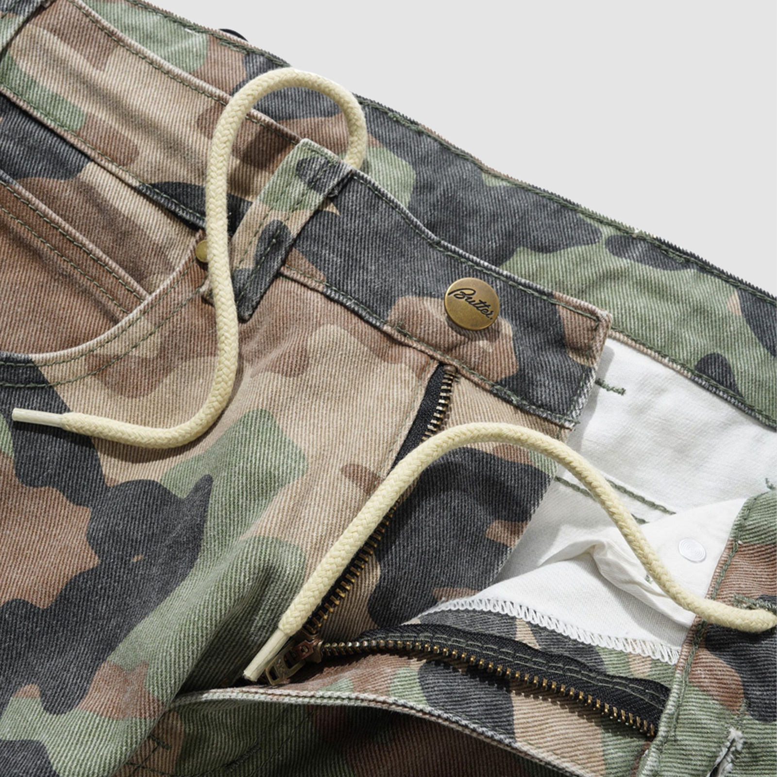 Butter Goods Woodland Camo Denim Shorts