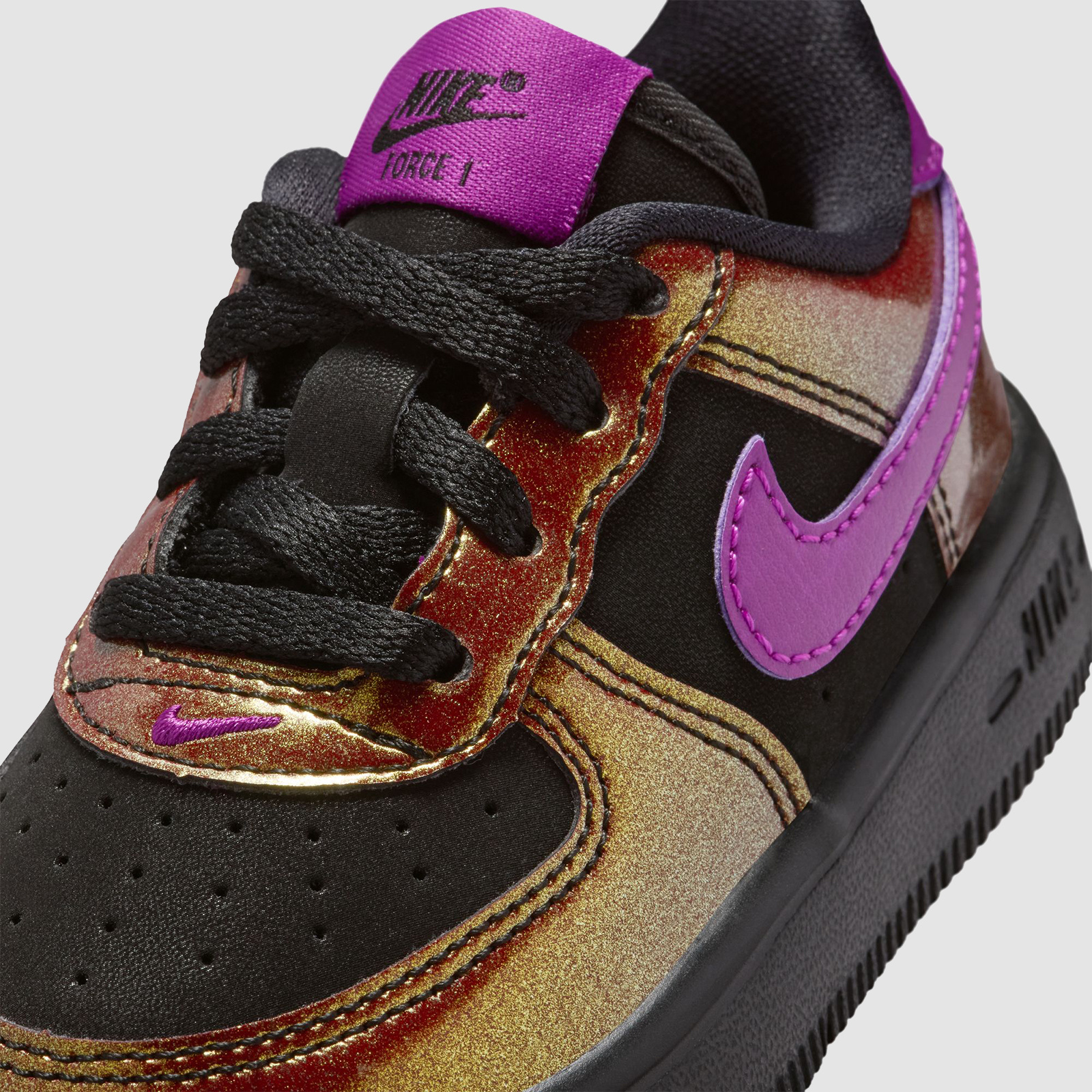 Nike Force 1 Low LV8 Black/Bold Berry (TD)