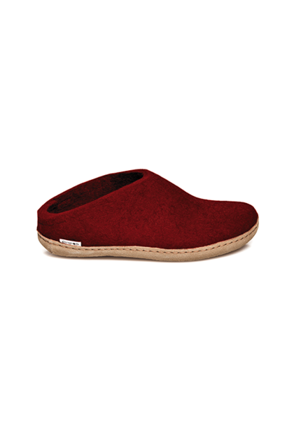 Felt Slip-On Leather Sole