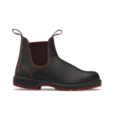 Blundstone 2342 Black/Red Harringbone Elastic/Red Sole