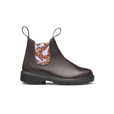 Blundstone 2395 Brown with Butterfly Lilac Elastic Kid's