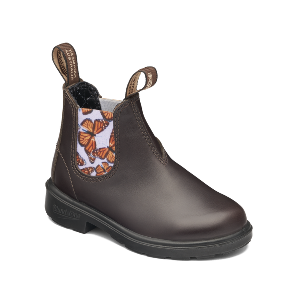 Blundstone 2395 Brown with Butterfly Lilac Elastic Kid's
