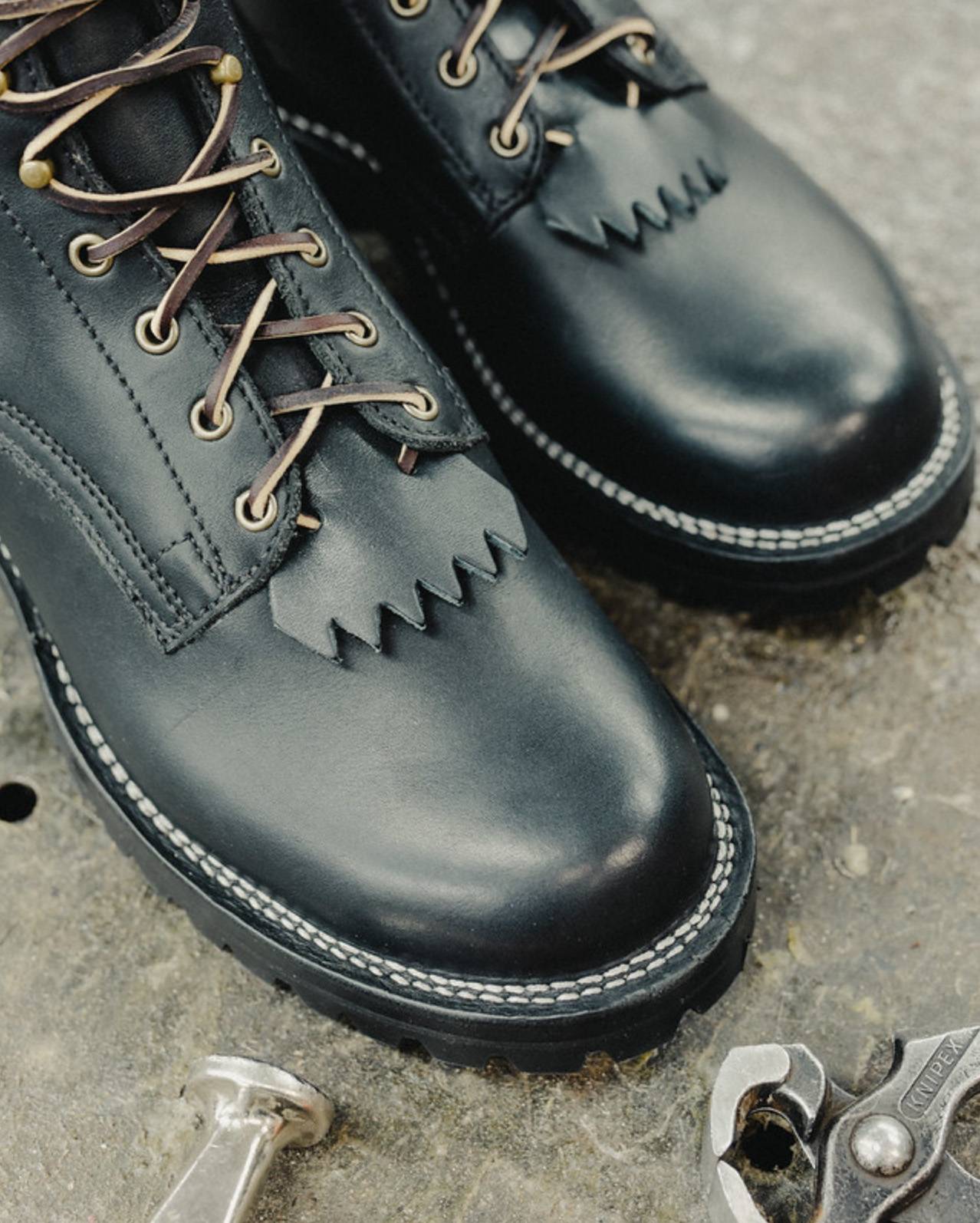 【ラコリ】CANADA WEST SHOE レザーシューズ デッド デッドストック フランス軍 レザー サービスシューズ