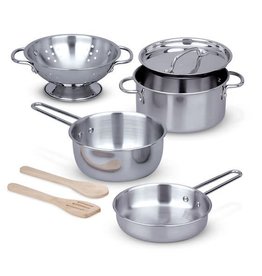 Melissa & Doug Stainless Steel Pots & Pans