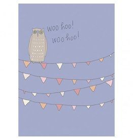 Tree Free Greetings Woo Hoo Owl Greeting Card