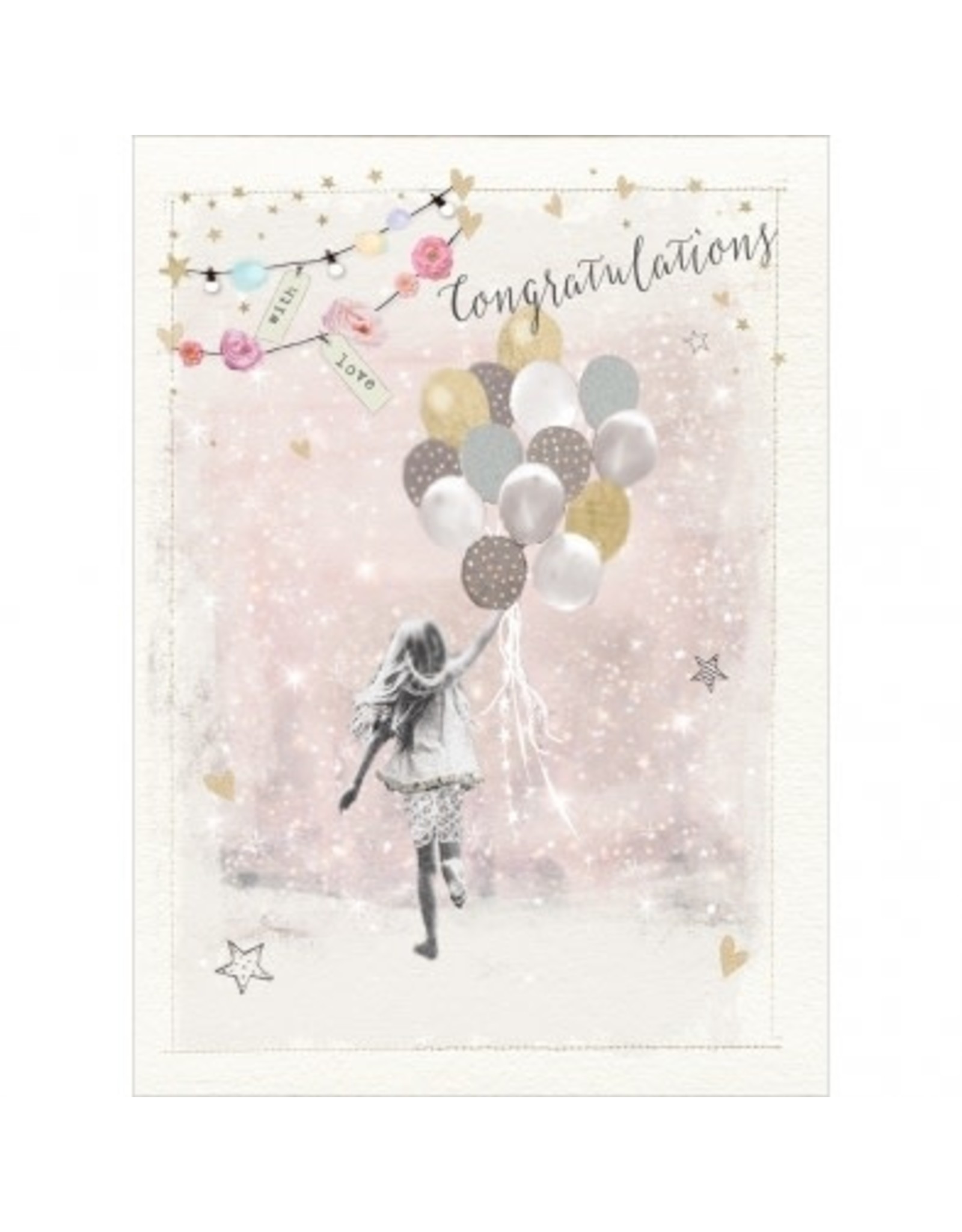 Tree Free Greetings Congratulations Balloons Greeting Card