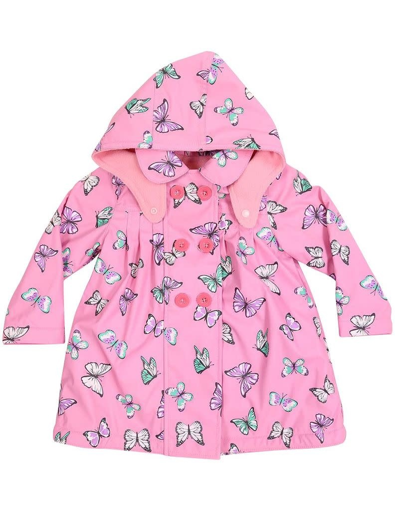 Korango Raincoat Pink Butterfly Fleece 