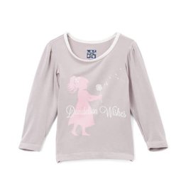 Kickee Pants Long Sleeve Piece Print Puff Tee in Feather Dandelion Wishes 3-6 months