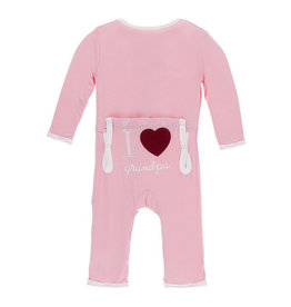 Kickee Pants Coverall in Lotus I Love Grandpa