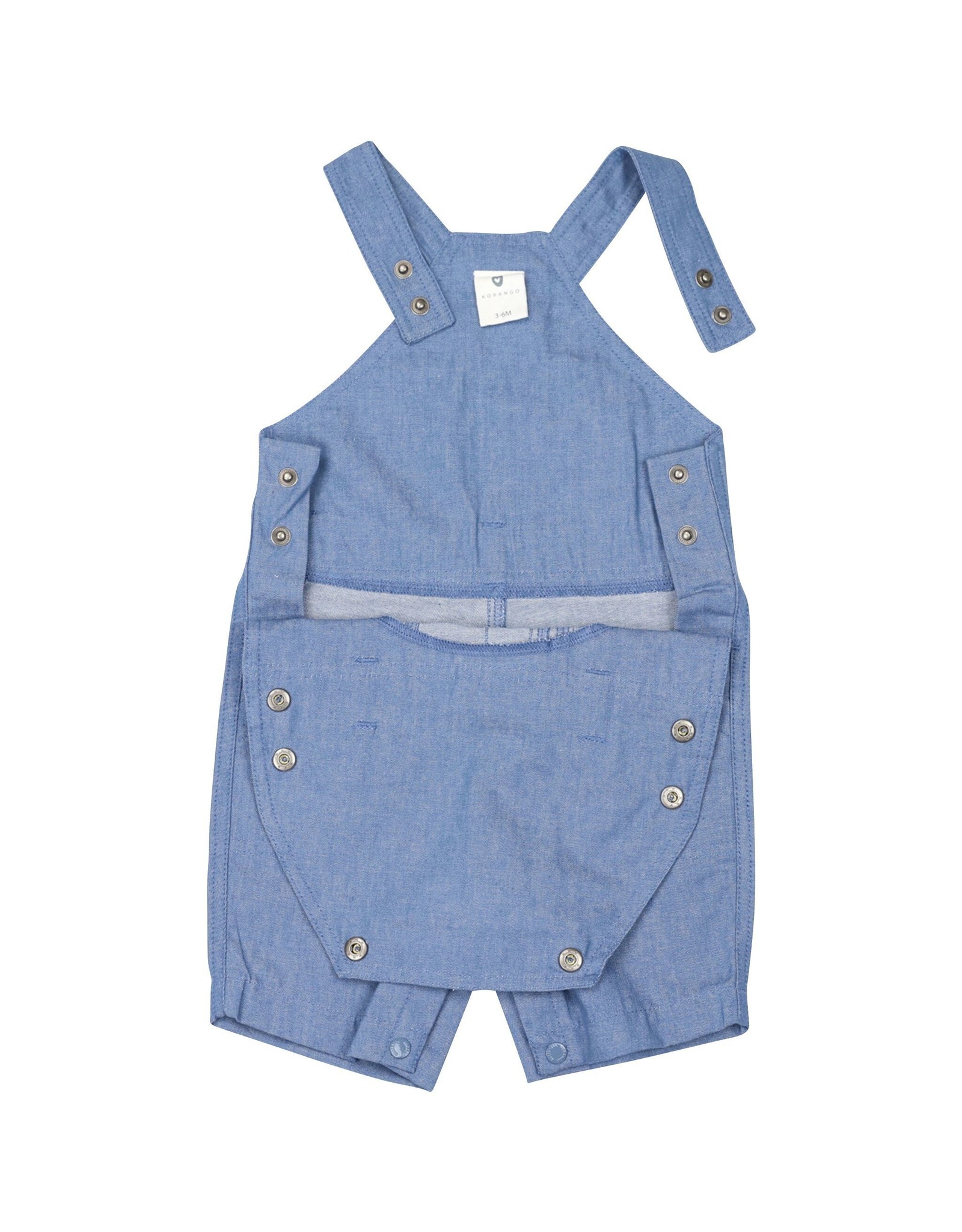 Korango Australia Chambray Shorts Overalls