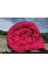 Ripe Raspberry Single Layer Bamboo Muslin Blanket 47" x 47"