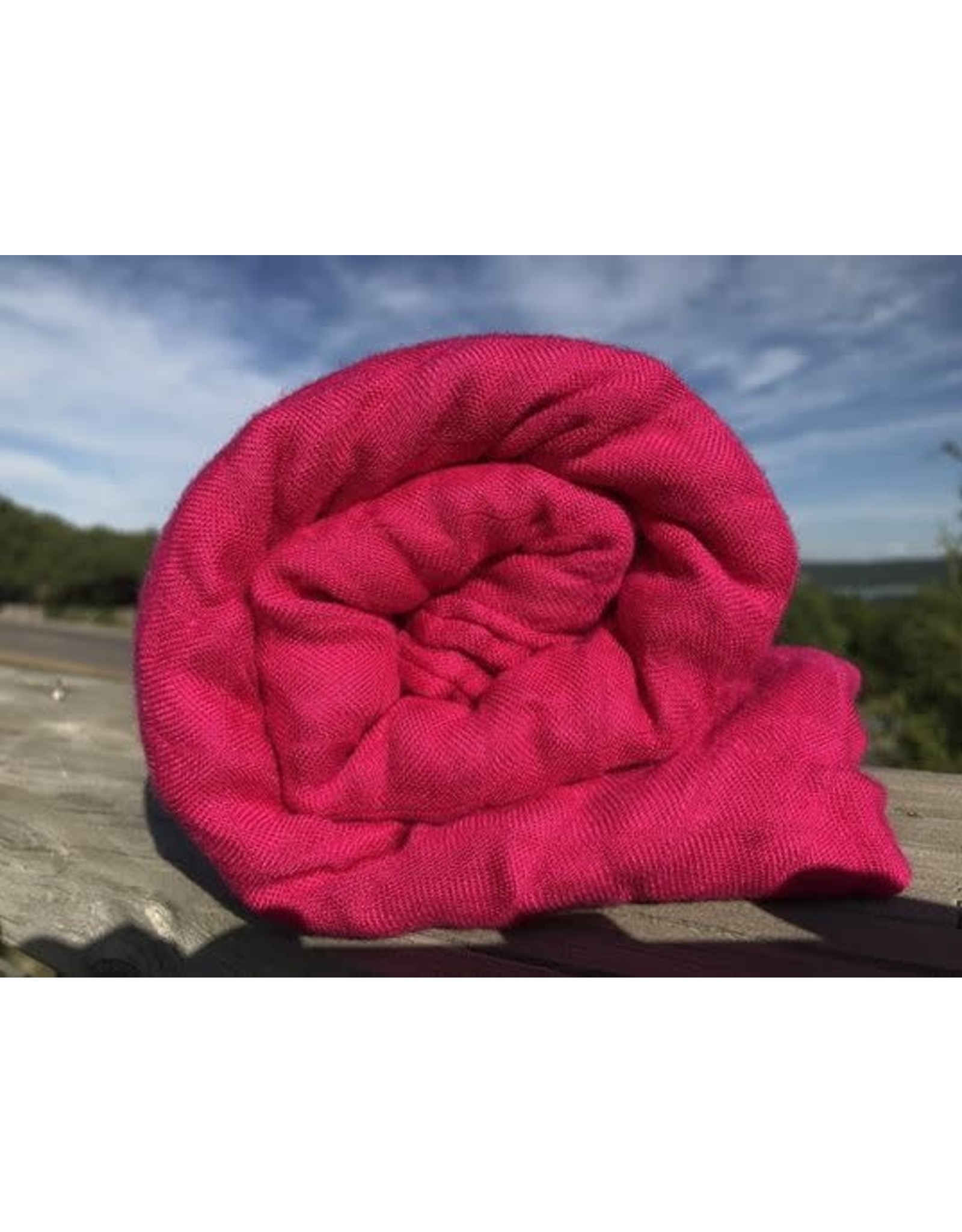 Ripe Raspberry Single Layer Bamboo Muslin Blanket 47" x 47"