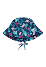 i play Sun Protection Bucket Hat - Navy Flamingos