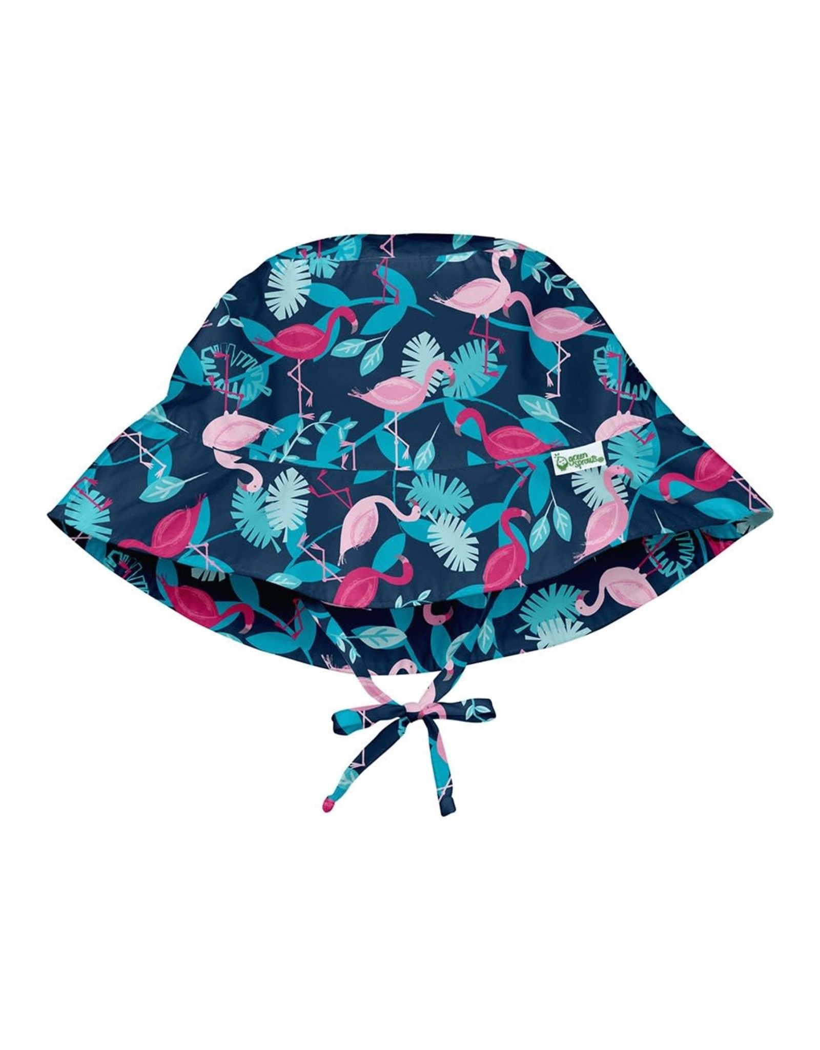 i play Sun Protection Bucket Hat - Navy Flamingos