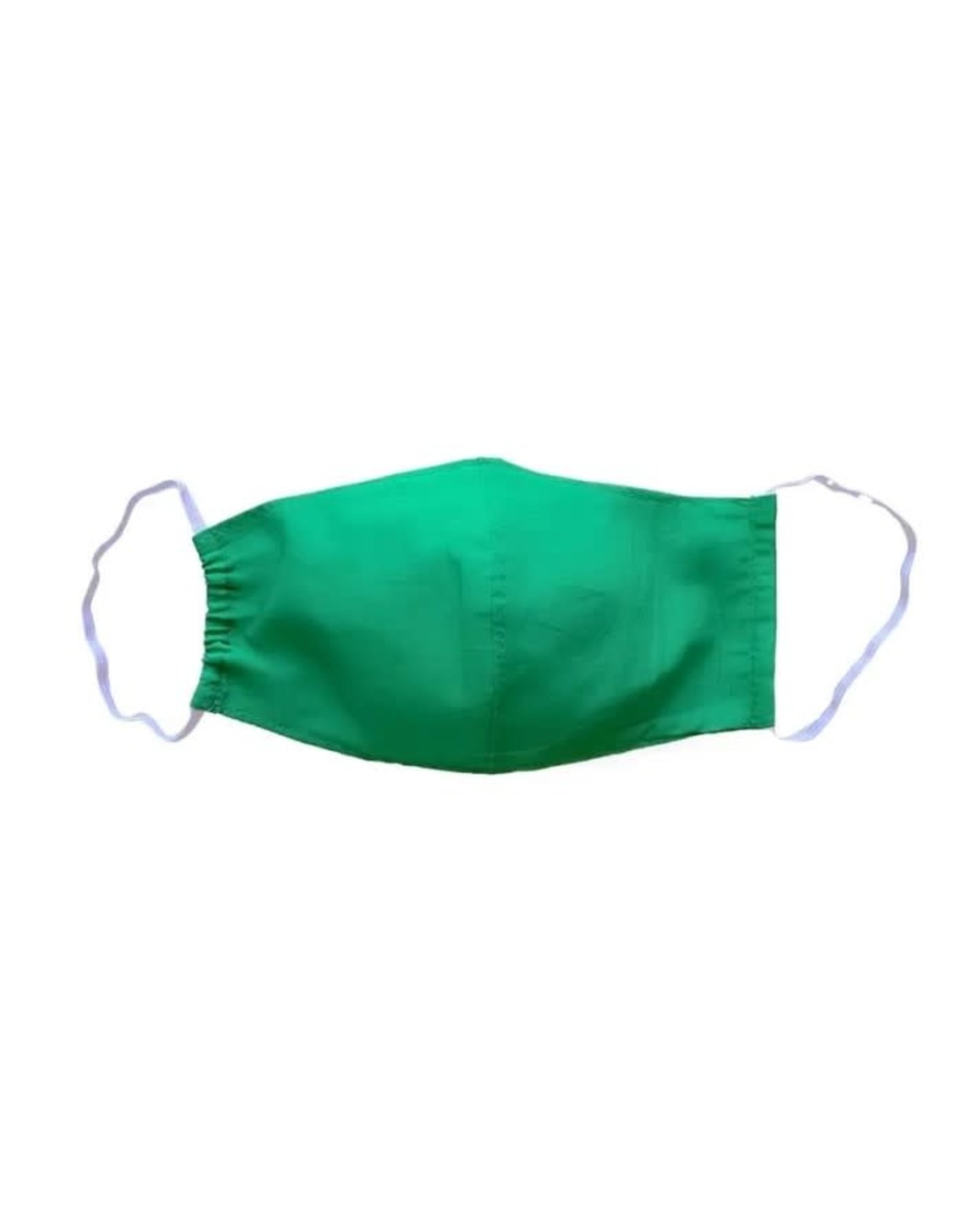 Green Face Mask - Ages 9-12 - Reusable 100% Cotton