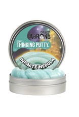 Crazy Aaron's Thinking Putty Infinite Nebula Cosmic 4" Tin plus Glow Charger