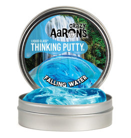 Crazy Aaron's Thinking Putty Falling Water Liquid Glass 4" Tin