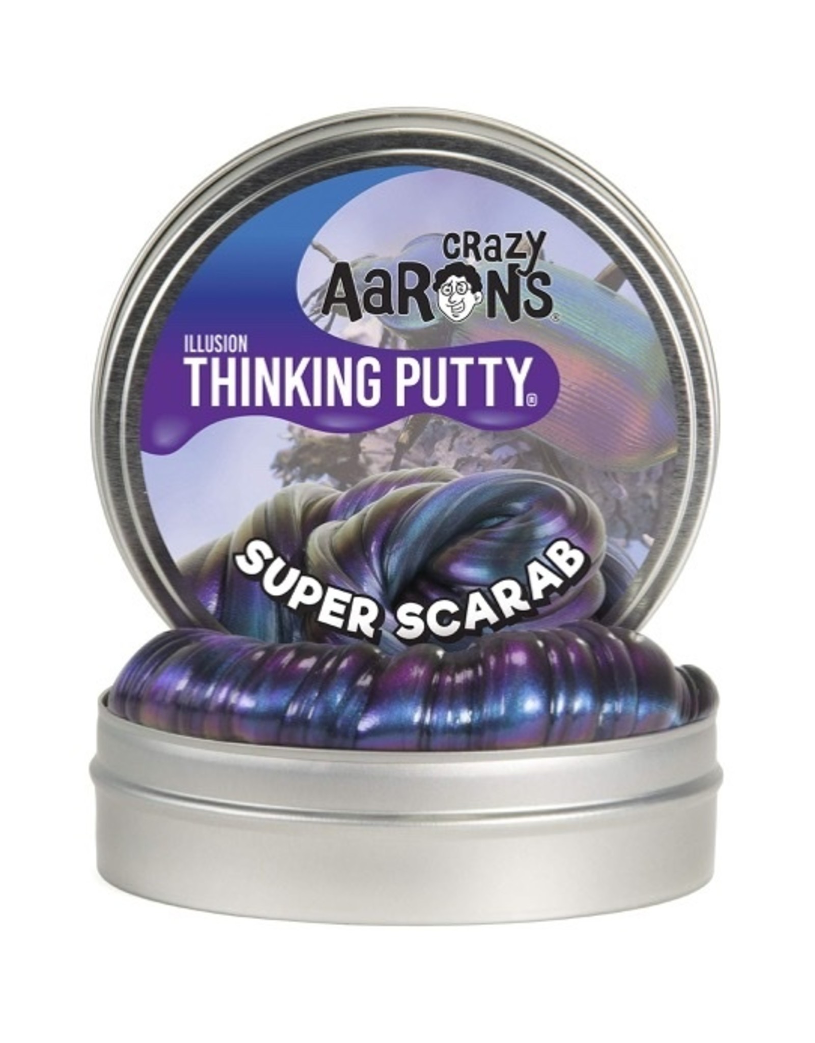 Crazy Aaron's Thinking Putty Super Scarab Illusions 4" Tin