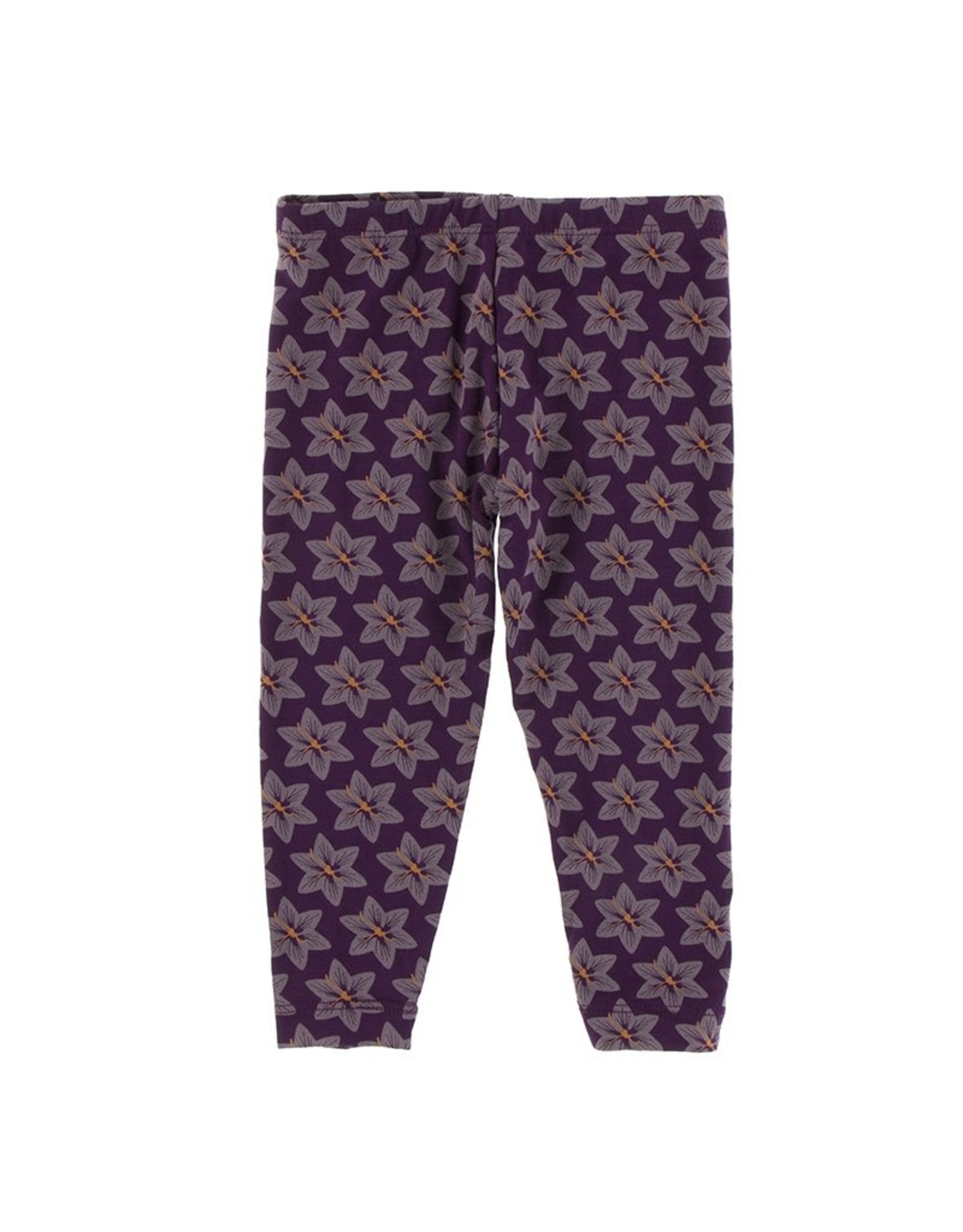 Kickee Pants Print Legging in Wine Grapes Saffron