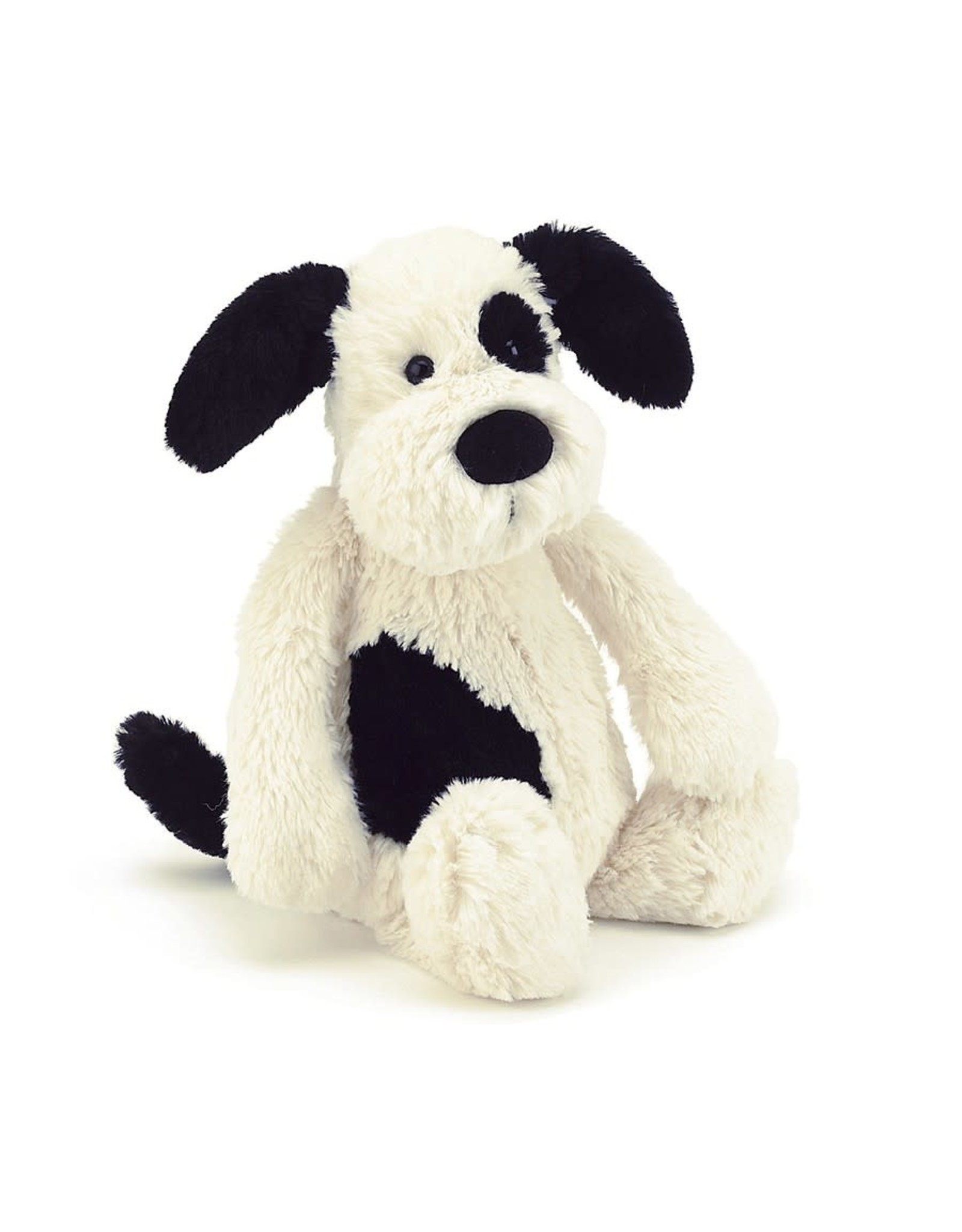 Jellycat Bashful Black and Cream Puppy Small