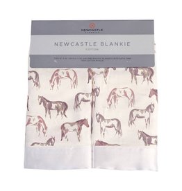 Newcastle Classics Wild Horses 2 pack Blankie w/ Satin Trim