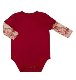 Tattoo Snapshirt Red Hearts Size 6-12 months