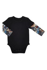 Tattoo Snapshirt Black Size 6-12 months